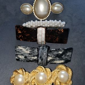 Lot of vintage hair barrettes